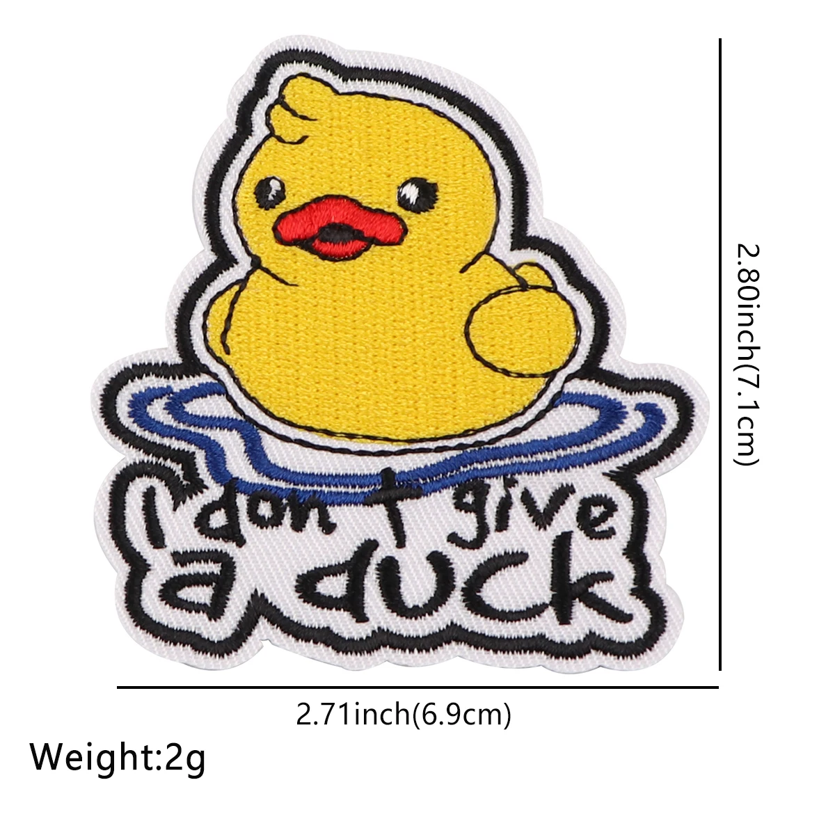 Нашивка с вышивкой Желтая утка мультяшные утюги на заплатках для одежды нашивки