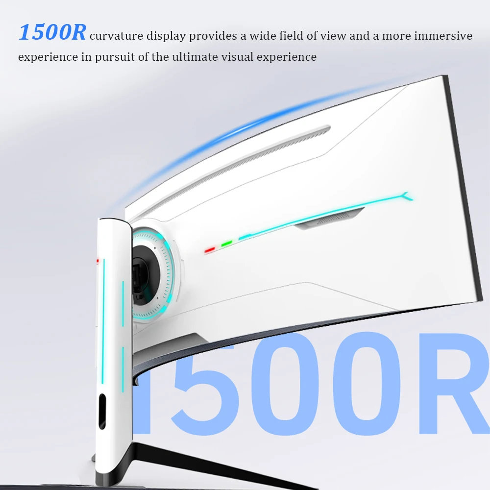 SENMAO Monitor 34 inches 3440*1440 165 Hz WQHD Wide Color range 1500R Curved Rotary Lifting Computer Gaming PX1342