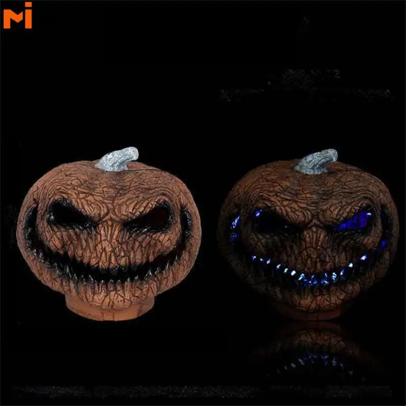 

Halloween Scene Props Durable Does Not Hurt The Eyes Easy To Carry Atmosphere Of Terror Shiny Halloween Props Funny Pumpkin Head