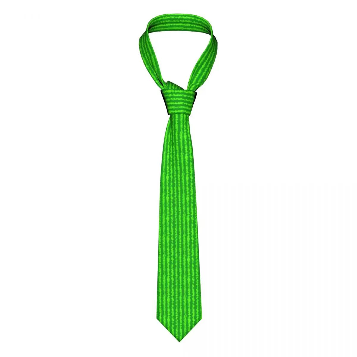 

Зеленый галстук в полоску с принтом арбуза, мужские винтажные галстуки, аксессуары для рубашки, искусственный полиэстер