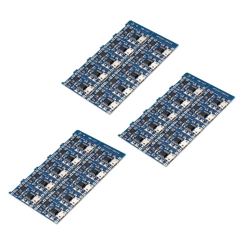 

30Pcs 5V Mini USB 1A 18650 TP4056 Lithium Battery Charging Board With Protection Charger Module