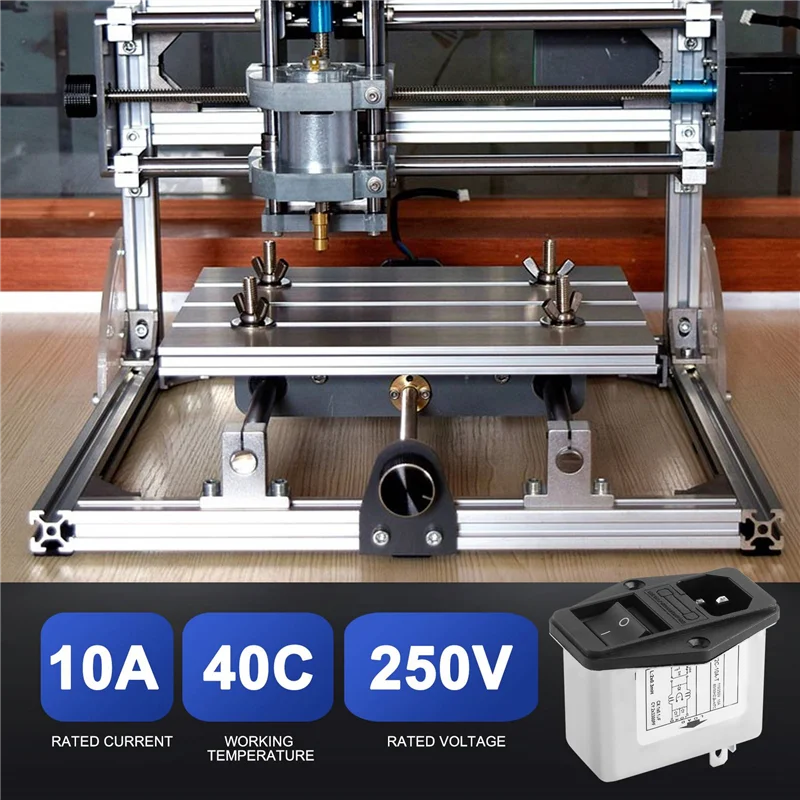 Наконечники для пайки IEC 320 C14 фильтр EMI + лодочный выключатель держатель