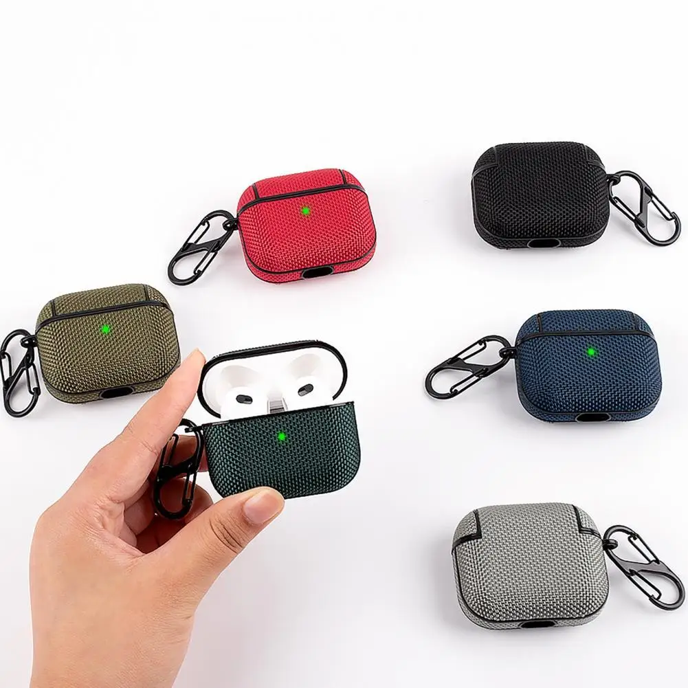 

Protective Cover Waterproof Dust-proof Resilient Bluetooth-compatible Earbud Nylon Protective Case AirPod 3