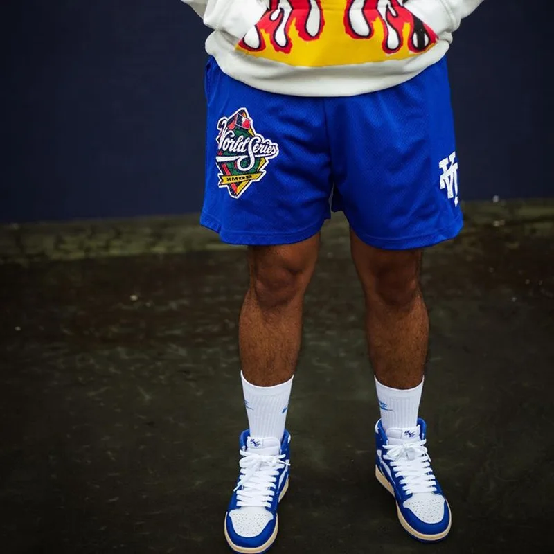 Men Gym Shorts Summer EE Basic Breathable Basketball Mesh Shorts Quick Dry Training Casual Shorts Boxer Bottom Men Sweatpants