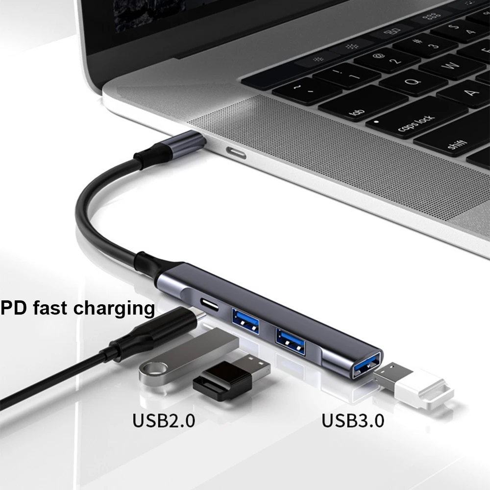 

Type-c to type-c 60W 10W Fast Charging 2.0 and 3.0 usb Multi Splitter Adapter hub For Xiaomi IPAD Macbook Pro PC Computer Laptop