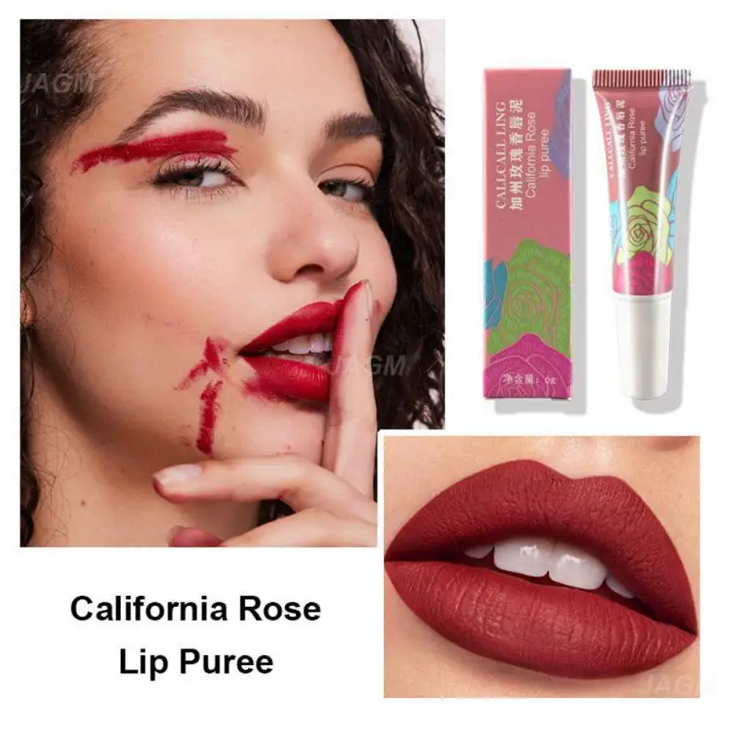 Водостойкая воздушная глазурь для губ с антипригарным покрытием матовая не