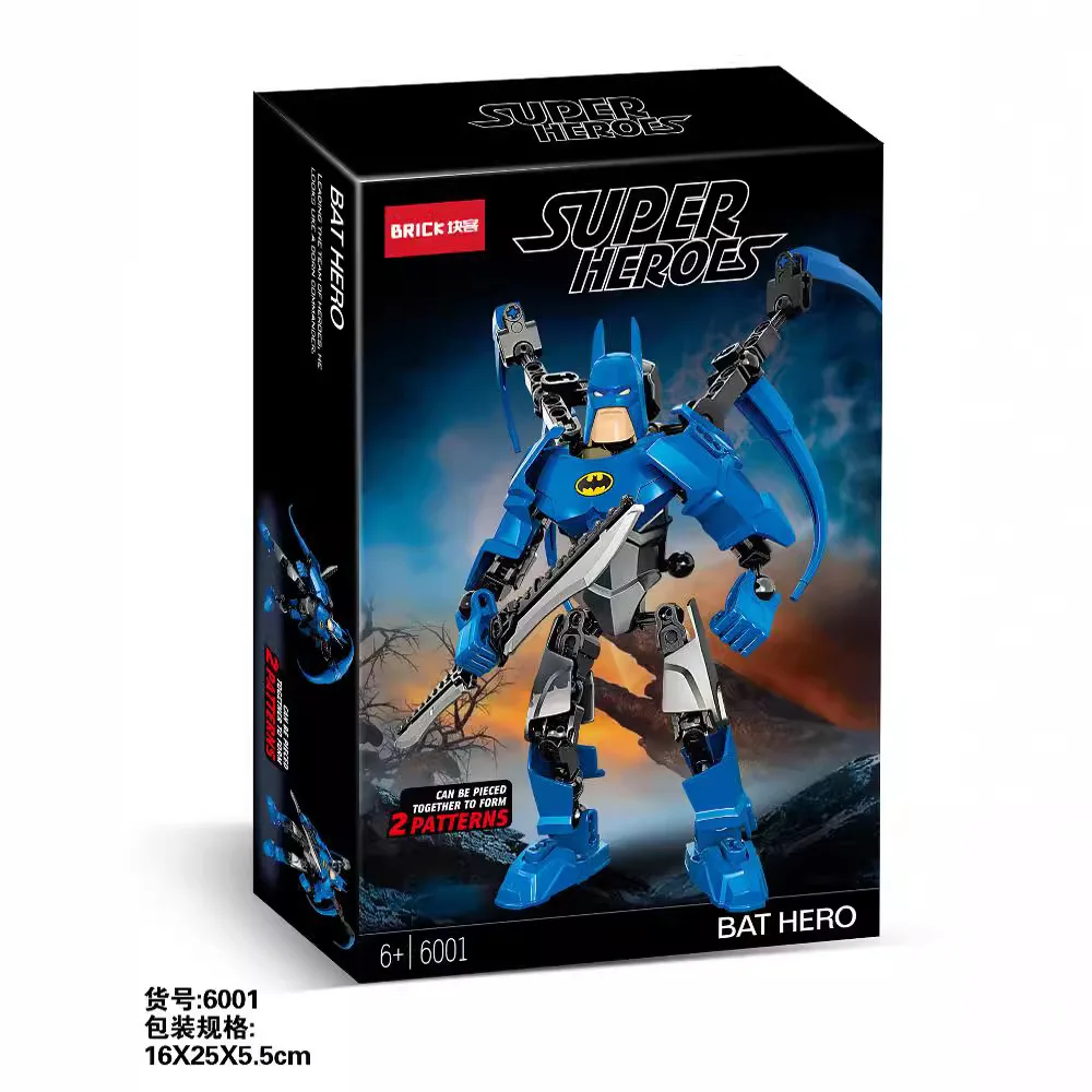 Конструктор Бэтмен Капитан Красота игрушка для мальчиков Халк Железный человек