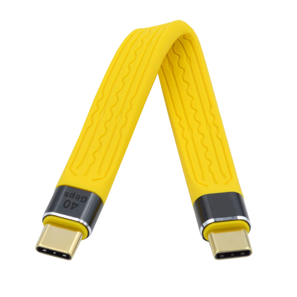 

Удлинительный кабель Jimier USB C, USB 4 Type C штекер-штекер 40 Гбит/с 100 Вт 8K плоский тонкий FPC кабель для передачи данных для ноутбука и телефона 13 см ж...