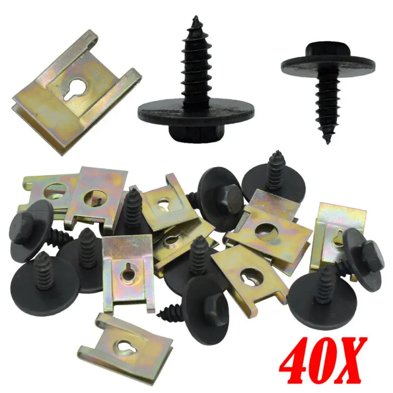 

U Nut Mud Flaps Clips Hex Screw Sheet Fixing Metal Clip New High quality