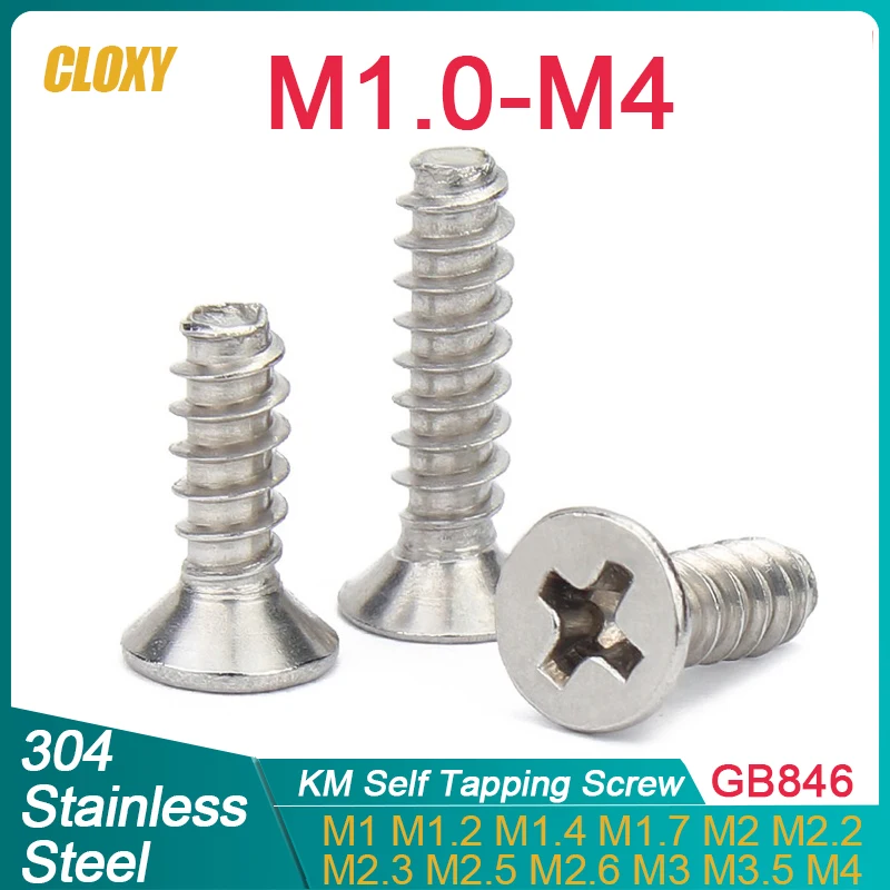 

Саморезы CLOXY из нержавеющей стали 304 с потайной головкой