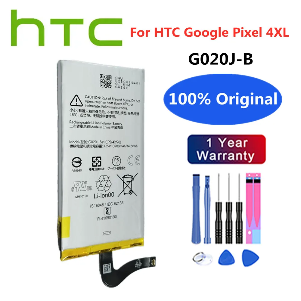 

New 100% Original G020J-B Battery For HTC GOOGLE Pixel 4 XL 4XL Pixel4XL G020J G020B 3700mAh High Quality Phone Battery Bateria