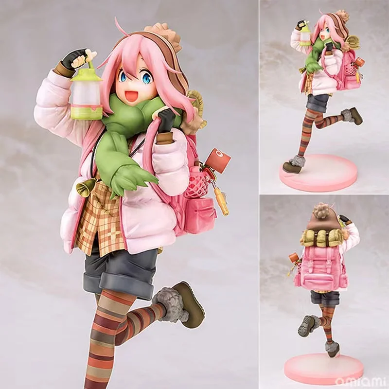 

100% Original:Anime Yuru Camp Kakamigahara 21cm PVC Action Figure Anime Figure Model Toys Figure Collection Doll Gift
