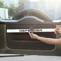 for land rover defender 2020 2022 car styling trunk door slot decorative panel stainless steel car tuning accessories