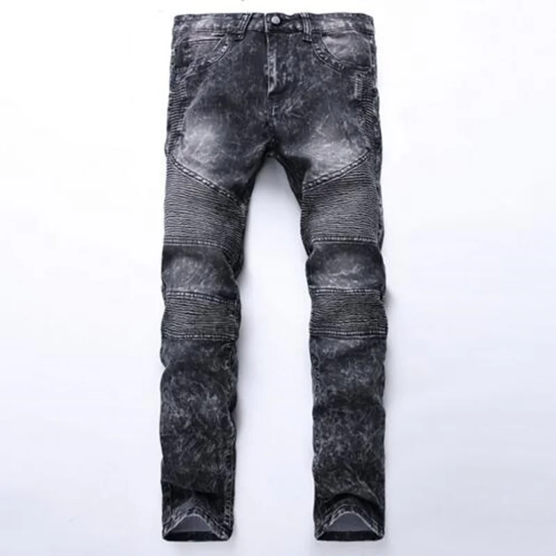 

Mens Skinny Jeans Cotton Distressed Slim Elastic Jeans Denim Jeans Hip Hop Pants Washed Ripped Streetwear Men Clothing