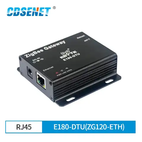 ZigBee 3,0 модем Беспроводной приемопередатчик данных с Ethernet Порты и разъёмы TCP/UDP RF модуль E180-DTU(ZG120-ETH)