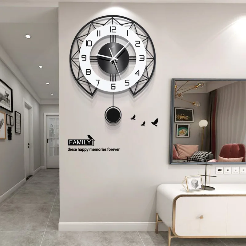 

Минималистичные высококачественные настенные часы, стильные креативные уникальные настенные часы для гостиной, красивый эстетический домашний декор
