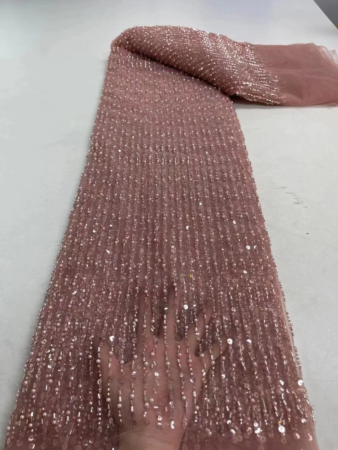 

Роскошная кружевная ткань с бусинами, нигерийская кружевная ткань, 2023 вышивка, сетчатая кружевная ткань, африканская Свадебная кружевная ткань с 3D бусинами