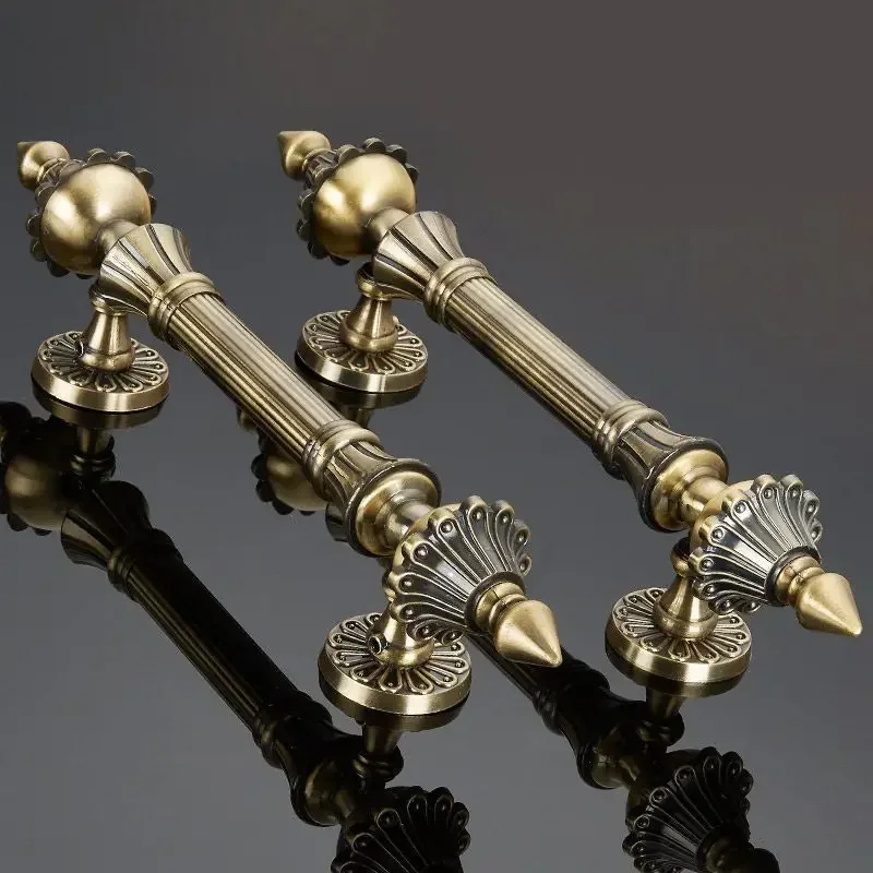 1 шт. Qinggu медная дверная ручка для отеля европейская антикварная деревянная вилла