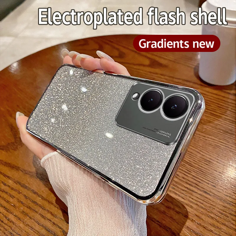 Роскошный мягкий Блестящий женский ЧЕХОЛ ДЛЯ VIVO Y3 Y5S Y9S Y10 Y11 Y15A Y16 Y17S Y21 Y22 Y27 Y30 Y33S Y35