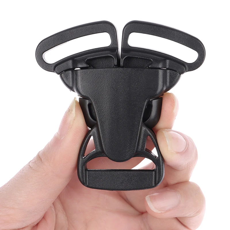 2PCS 25mm 3 Way Three Point Side Release Buckle Quick Plastic Black Baby Carrier Accessories Car Seat Bag Webbing Backpack