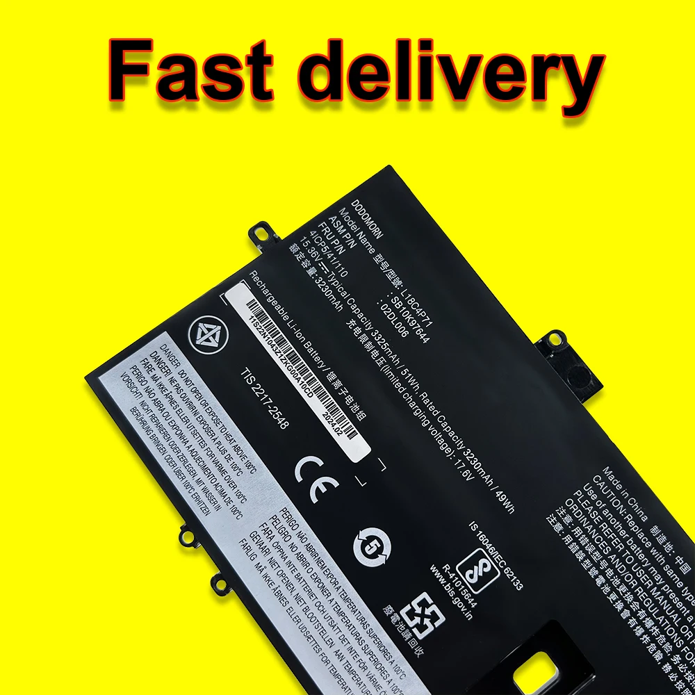 Аккумулятор L18C4P71 для ноутбука Lenovo ThinkPad X1 Carbon батарея 7-го/8-го поколения Yoga 4-го/5-го