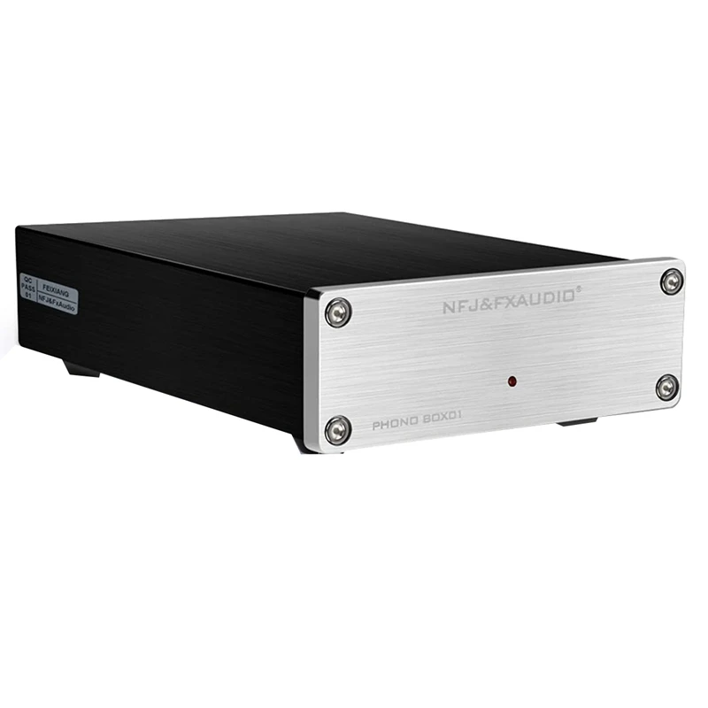 

FX-AUDIO- Box 01 Phono Preamp RCA Input Output MM Phonograph Preamplifier For Turntable DC 12V Low Noise Pre-Amp