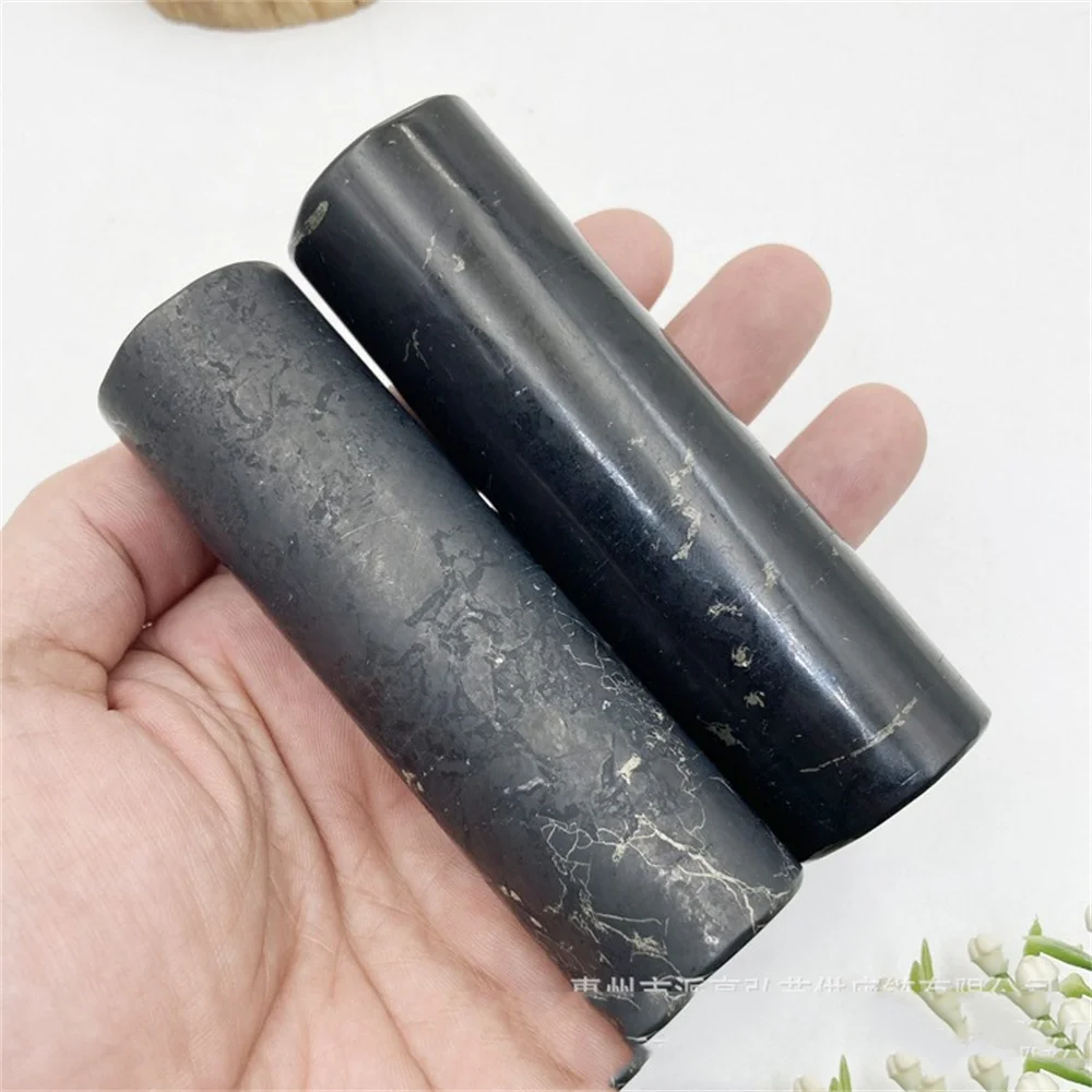 

Russian Secondary Graphite Shungite Meditative Stick Put Piece Light Matte Set Cylindrical Stereoscopic Decoration