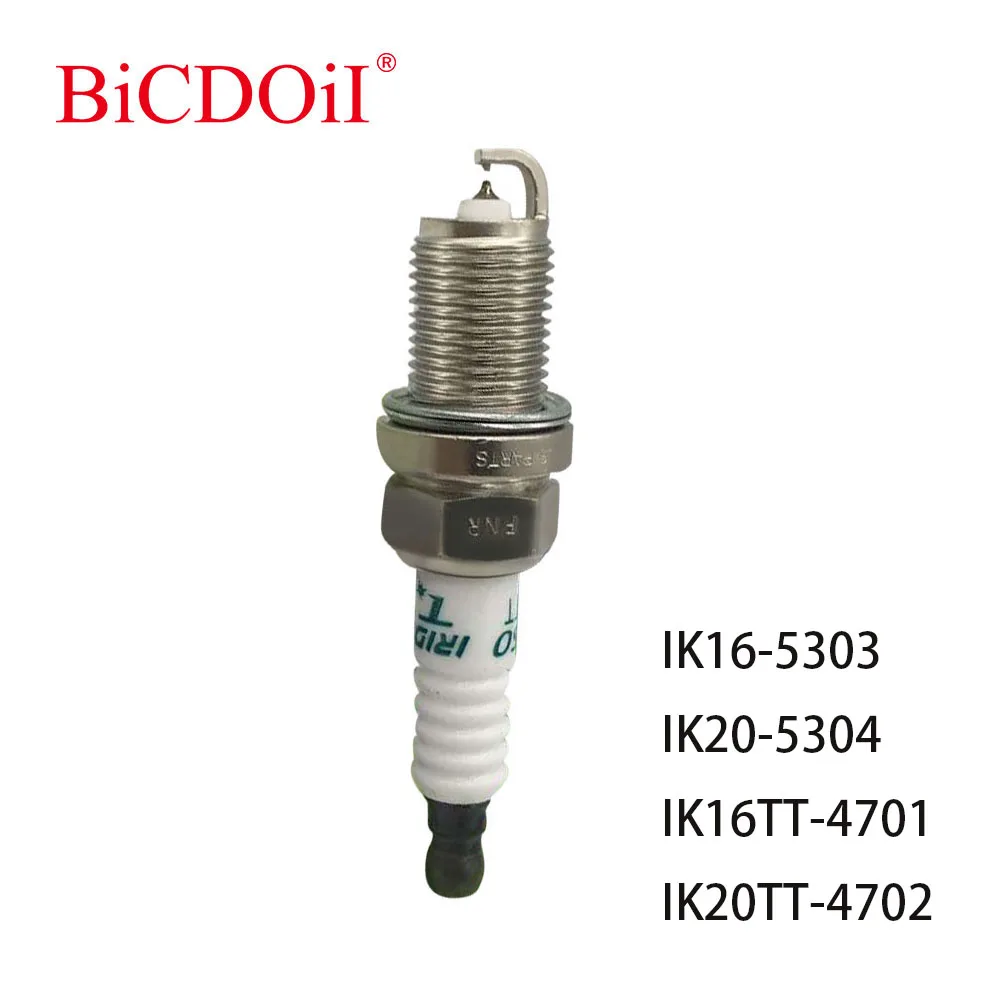 

4/6Pcs IK16 5303 IK20 5304 IK16TT 4701 IK20TT 4702 Iridium Power Spark Plugs for Toyota Nissan Honda Mitsubishi Subaru BMW