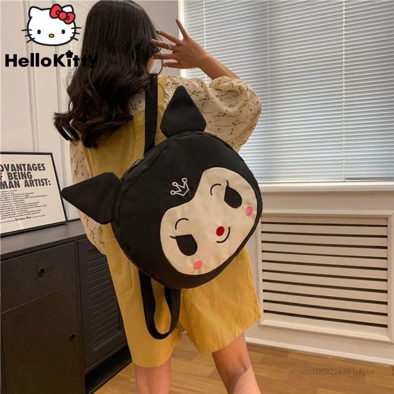 

Sanrio Kuromi Cute Bags Cartoon Trendy Backpacks Large Capacity Women Korean Style Shoulder Bag Y2k Student Aesthetic Schoolbag