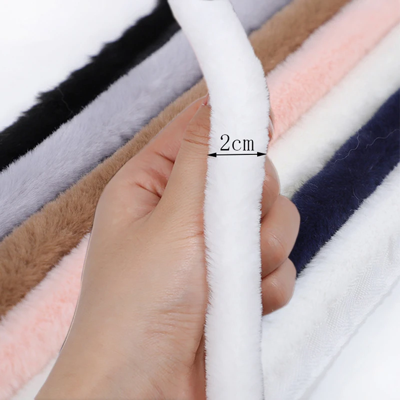 

10m Faux Rabbit Fur Ribbon Tapes DIY Apparel Sewing Fluffy Trim Trimming Fabric for Sewing Costume Plush Fur Stripe Decoration