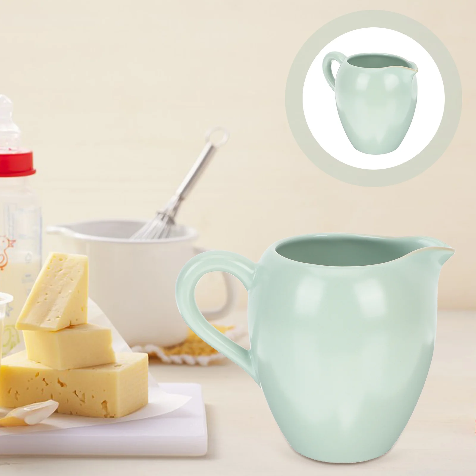 

Pitcher Creamerceramic Coffee Sauce Jug Mug Gravy Mini Syrupporcelain Cup Pourer Boat Pot Cream Tea Frother Dispenser Frothing