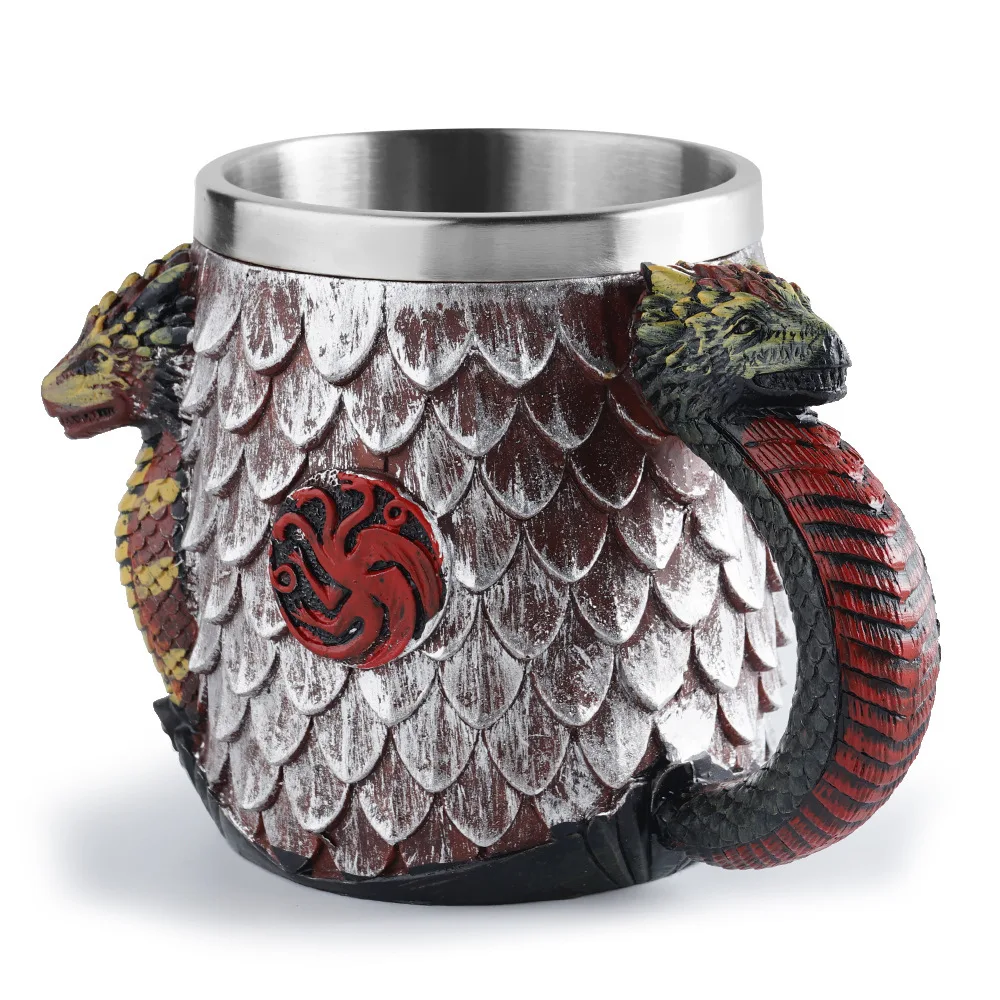 

Beer mug stainless steel mug skull resin crafts Halloween funny coffee cups cold cups eco friendly cool cups