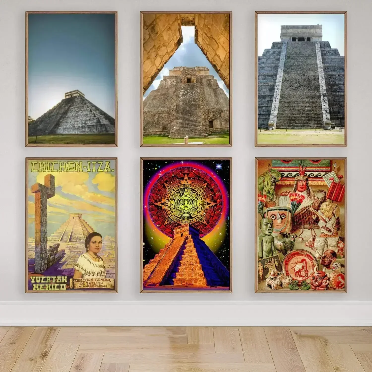 Мэньская пирамида холст художественный постер и настенное искусство картина с