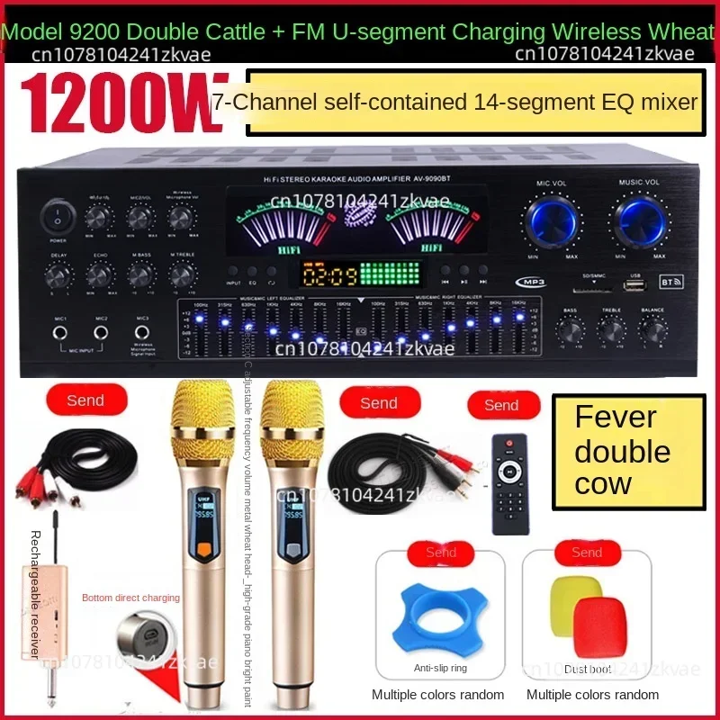 5-канальный усилитель мощности для дома высокомощный профессиональный караоке с