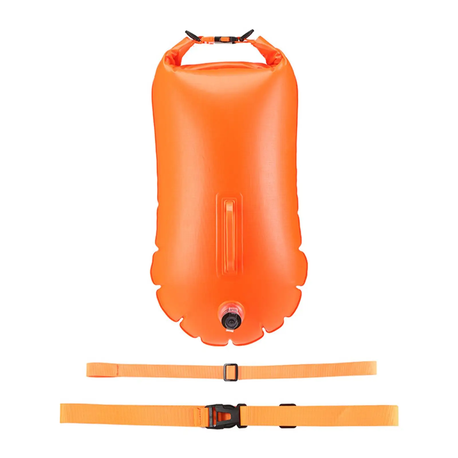 

Inflatable Swim Buoy Waterproof Bag Buoy Float with Adjustable Belt Floating Bag for Swimming Pool Lake Boating Diving Kayaking
