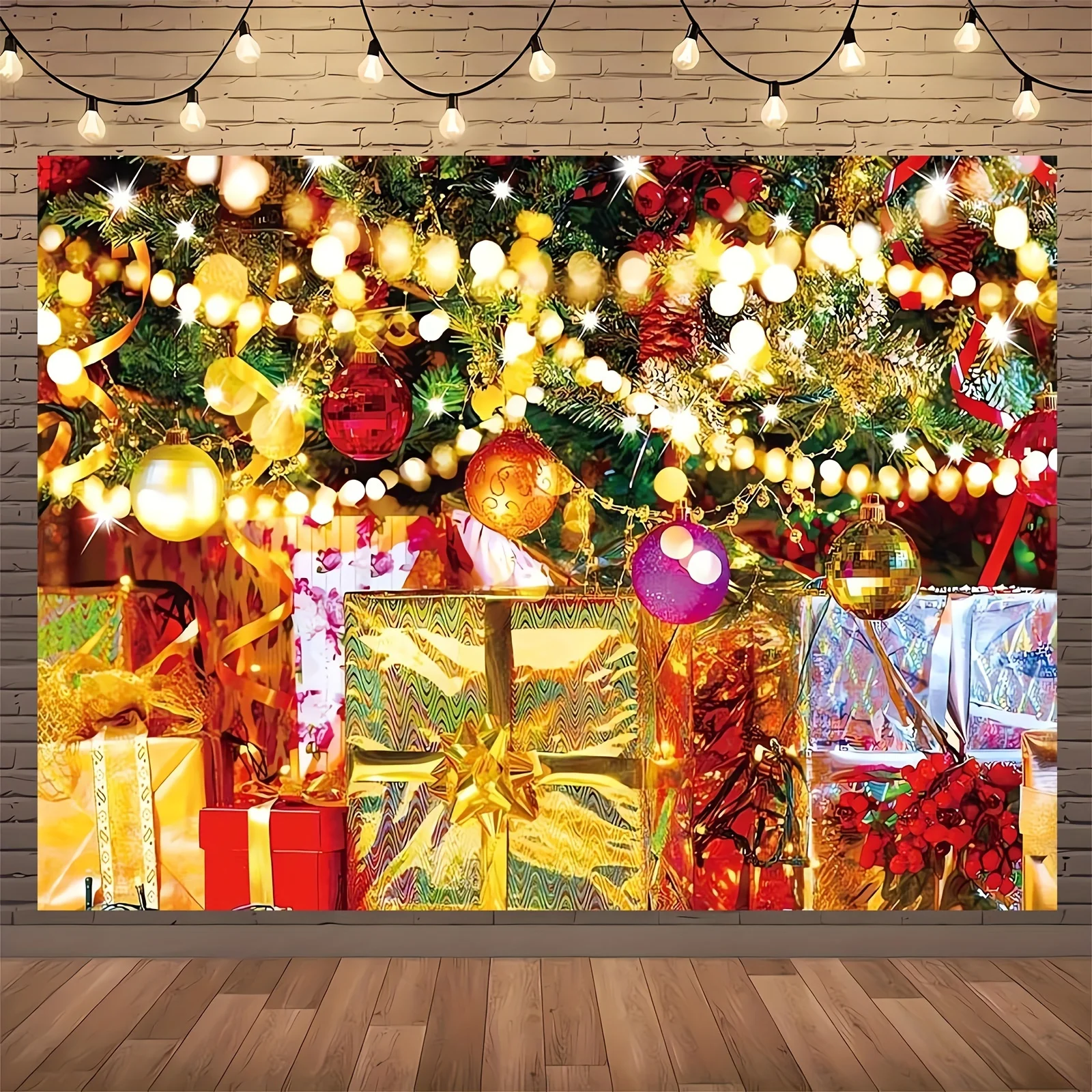 Фотофон с надписью &quotMerry Christmas&quot-универсальный полиэстер для рождества дней