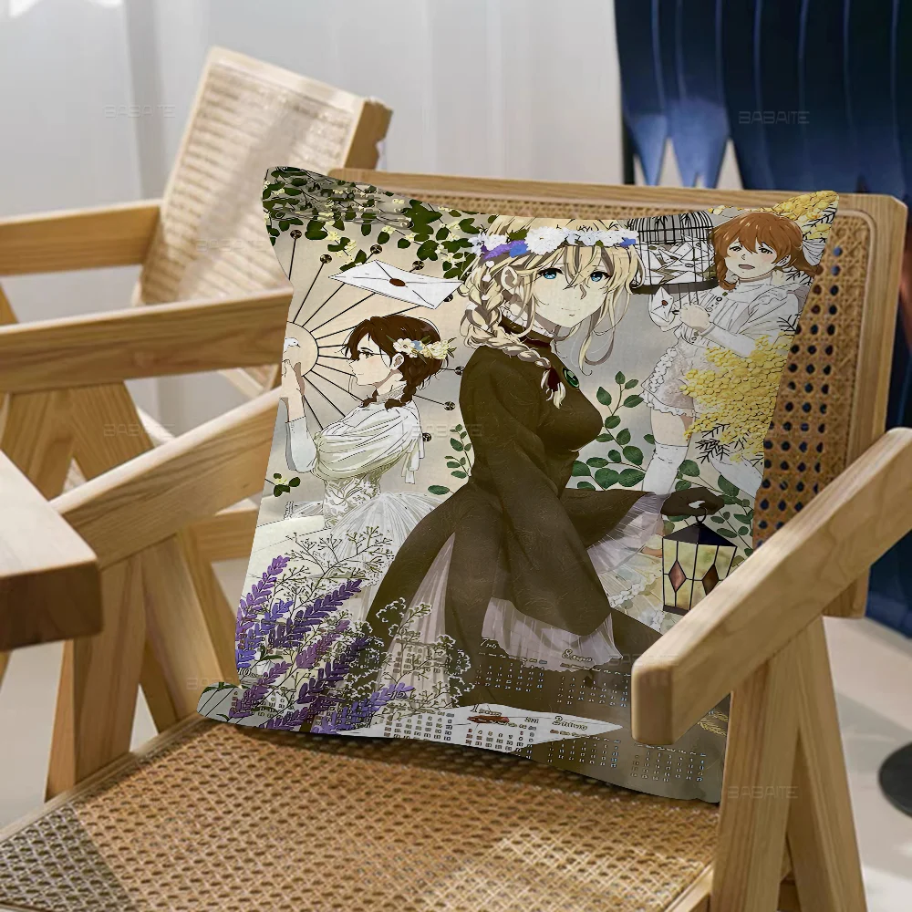 Популярный японский аниме фиолетовый Evergarden персонализированная наволочка для