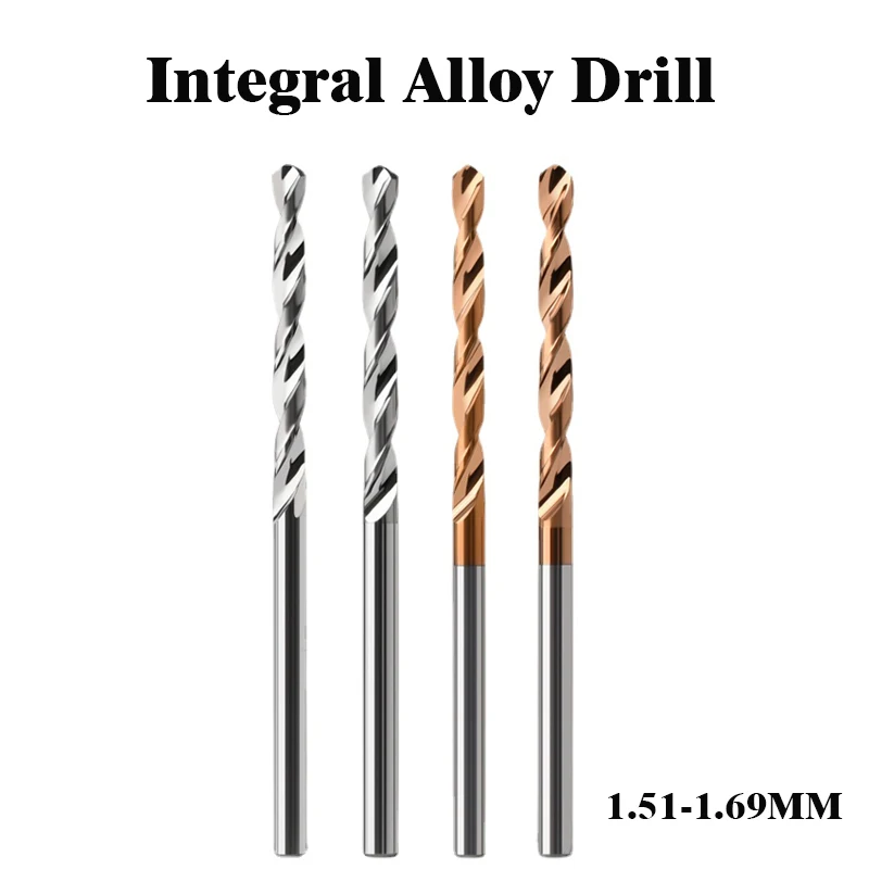 

High Quality Metal Bit Tungsten Straight Shank 1.51 1.52 1.53 - 1.66 1.67 1.68 1.69MM Coated Integral Sharp Alloy Drill