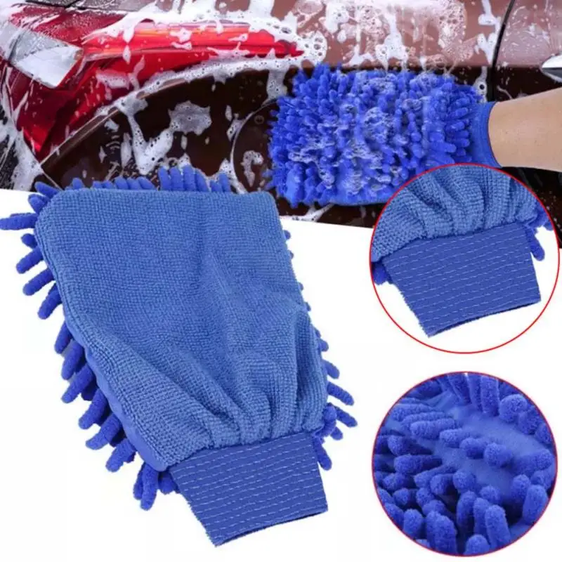 

Paint Cleaner Microfiber Chenille Car Styling Moto Wash Vehicle Auto Cleaning Mitt Glove Equipment Detailing Cloths Home Duster