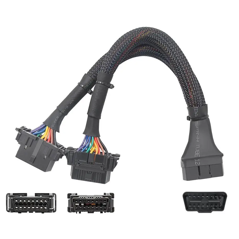 

Кабель-удлинитель Obd2, 1 в 2, 16 контактов