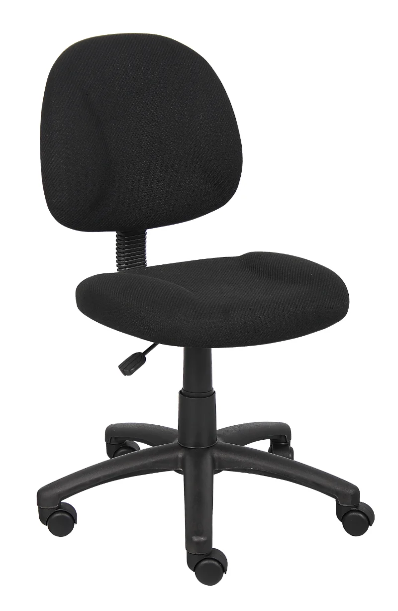 Boss Office & Home Beyond Basics Adjustable Office Task Chair without Arms, Multiple Colors