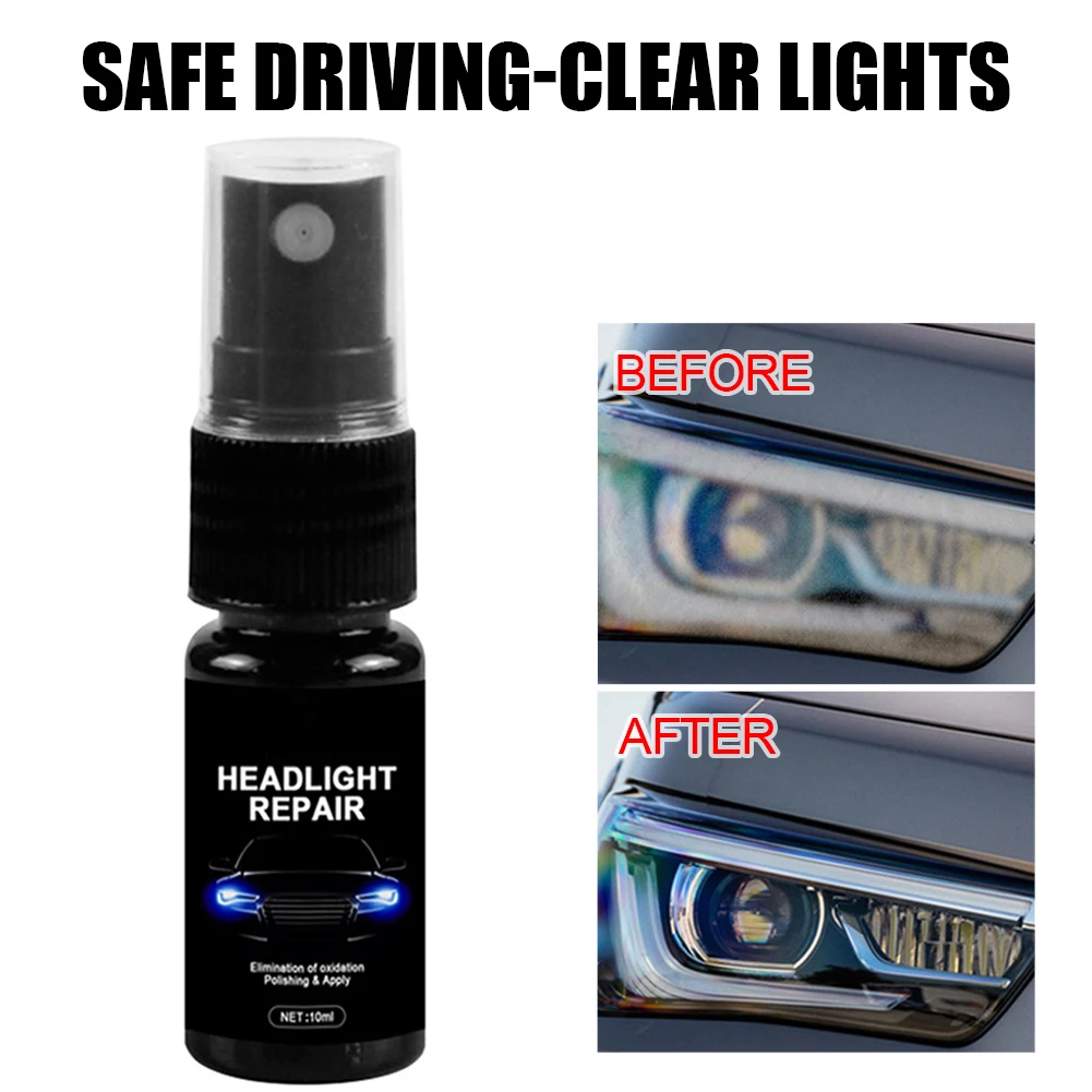 

Car Headlight Restorer Car Light Polishing Kit Repair Liquid Anti-Scratch Renovation Car Maintenance Agent 10/20/30/50/100ml