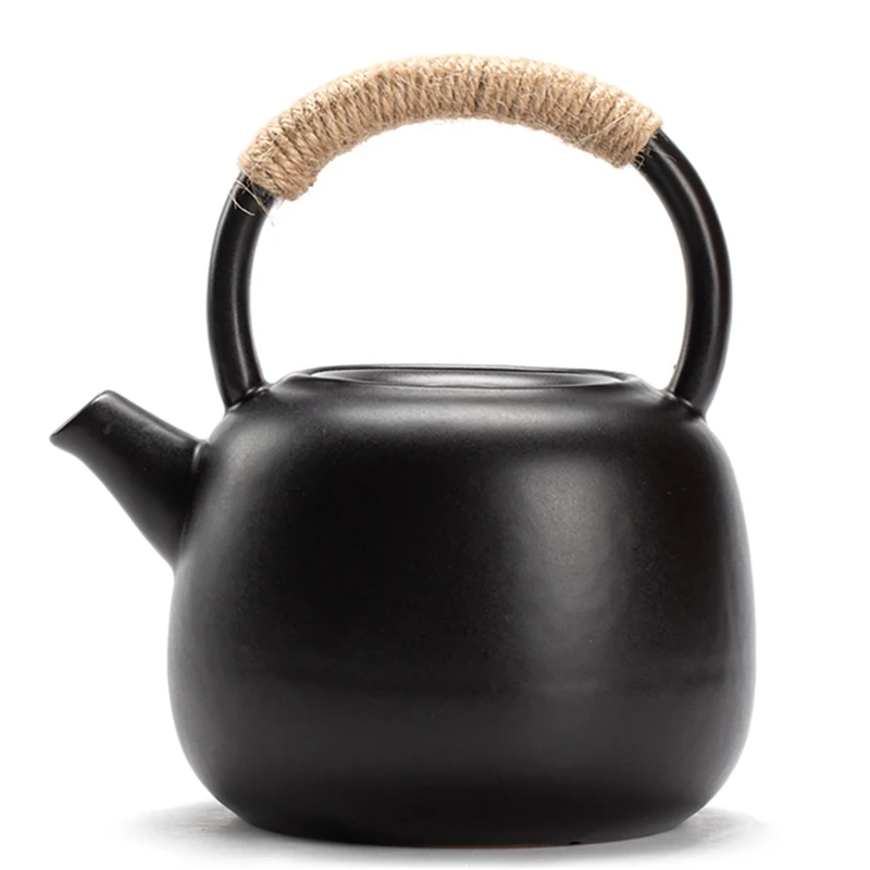 

Hot Camping Kettle,Portable Tea Kettle Outdoor Hiking Picnic Water Kettle Lightweight Teapot Coffee Pot Charcoal Stove