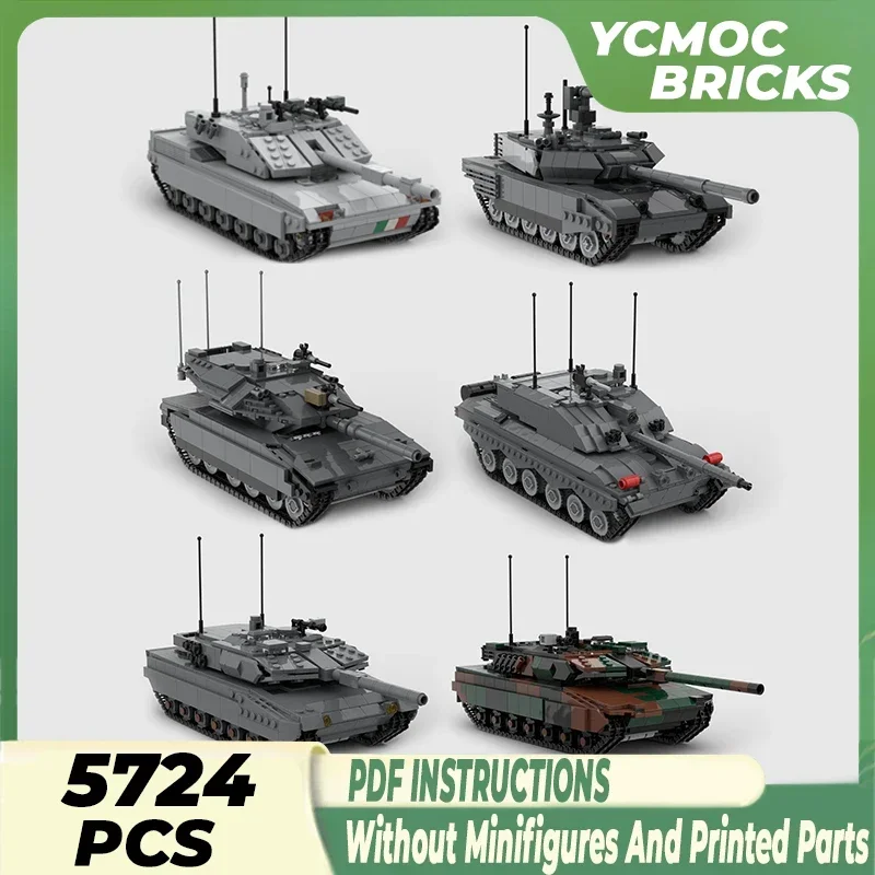 Модель военного автомобиля Moc строительные кирпичи C1 MBT Battlefield танк технология