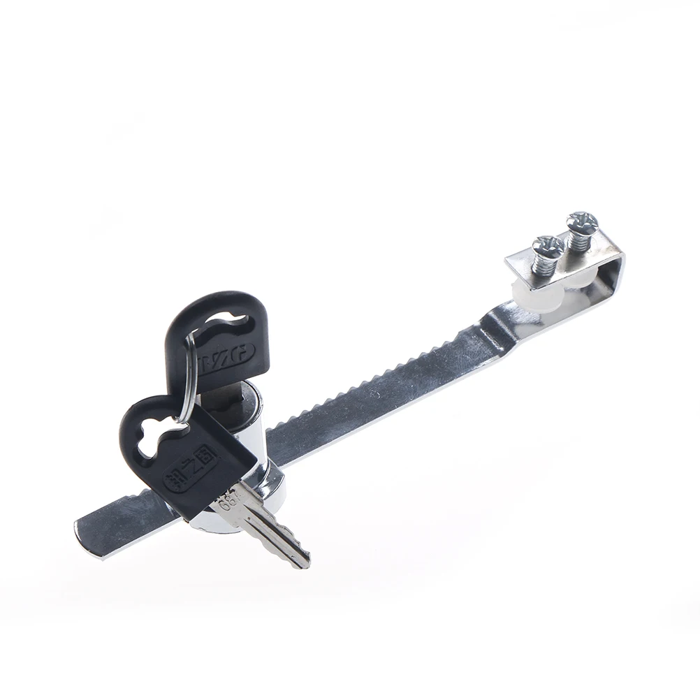 

1 set Durable Practical Cabinet Sliding Glass Door Lock+Keys For Reptile Vivarium Showcase Display Case