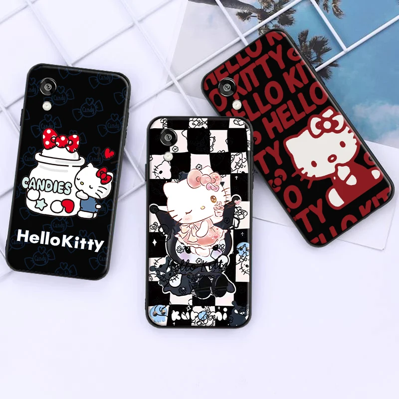 

Hello Kitty Kuromi For Huawei Y6 2019 Y9 2018 Y7 Y9 Prime 2019 Phone Case Silicone Cover Black Liquid Silicon Carcasa Funda