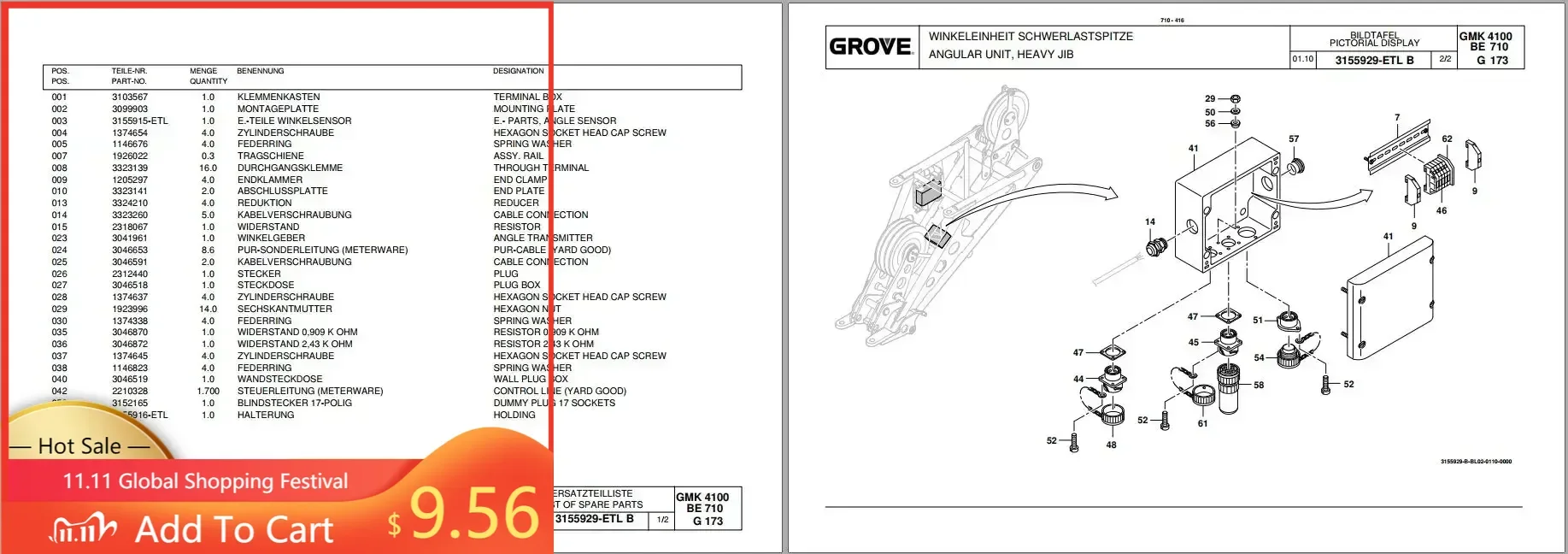 Фото SpecDiag Grove GMK Crane 2023, руководство по каталогу запасных частей в формате PDF №1