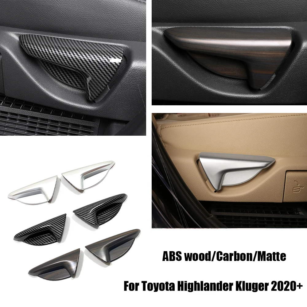 

For Toyota Highlander CROWN Kluger 2020 2021 2022 Accessories car rear seat wrench panel sticker frame Cover Trim Auto styling