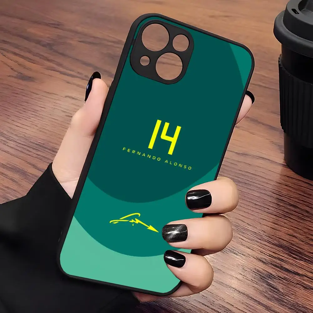 Чехол для телефона F1 Fernando Alonso матовый прозрачный Iphone 16 15 14 13 Mini 12 Pro 7 8 11 XR Xs X Plus