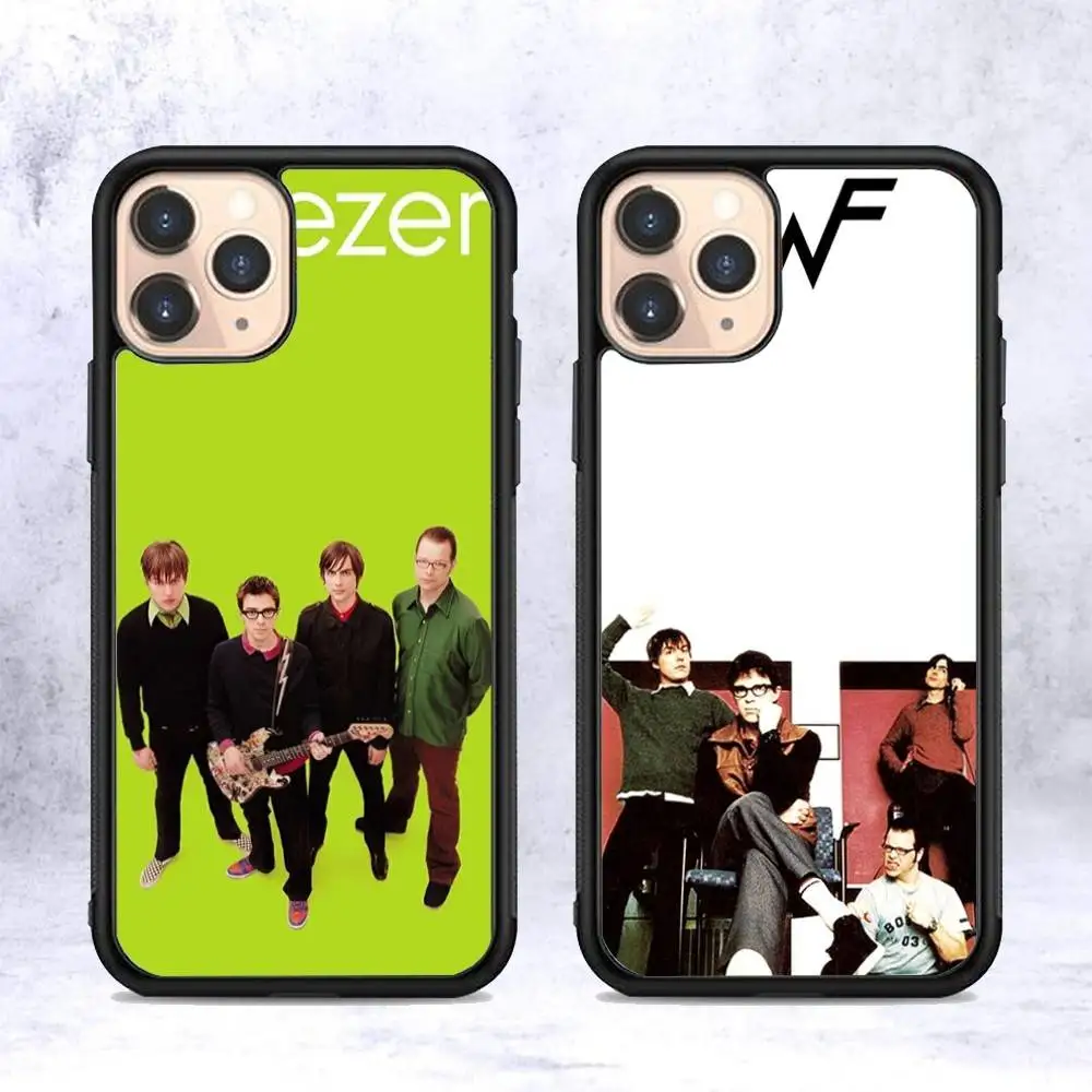Фото Чехол для телефона Weezer Music Band для iPhone 17 Air 16 14 15 Pro Plus 13 12 11 Pro Max, задняя крышка из ПК+ТПУ №1